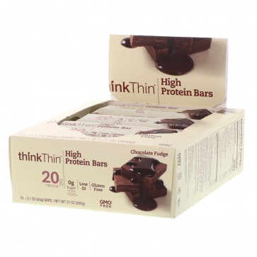 ThinkThin High Protein Bar Chocolate Fudge 10 Bars