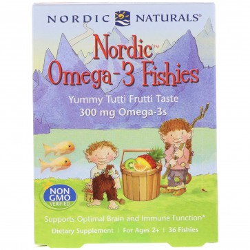 Nordic Naturals Omega-3 Fishies Yummy Tutti Frutti Taste 36 Fishies