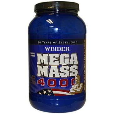 Mega Mass 4000 Vanilla 2.98lb by Weider