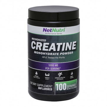 Creatine Monohydrate Powder 5000mg 100 Servings by NetNutri