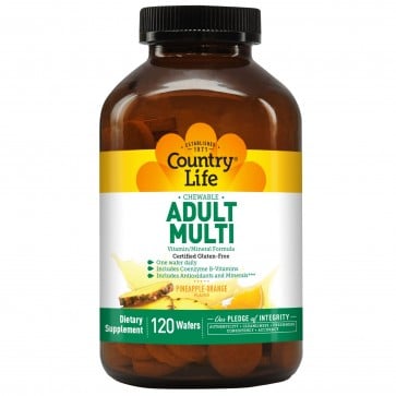 Country Life Adult Chewable Multiple 120 Tablets
