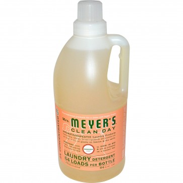 Mrs. Meyers Clean Day, Laundry Detergent, Geranium Scent, 64 fl oz (1.8 L)