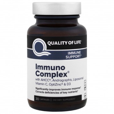 Quality Of Life Immuno Complex Immune Support with AHCC 30 caps