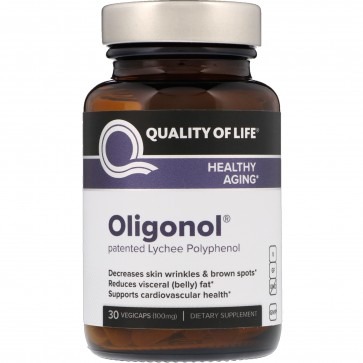 Quality Of Life Labs Oligonol 100 mg 30 Vegetarian Capsules