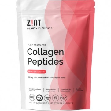 ZINT Pure Grass-Fed Collagen Peptides Powder Pouch 2 lb