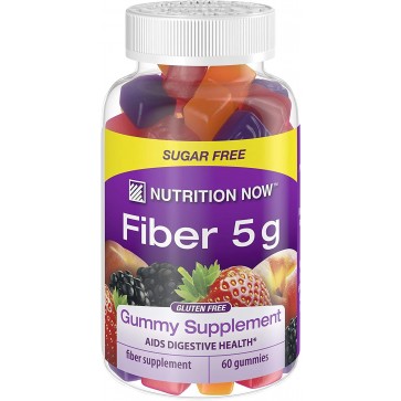 Nutrition Now Fiber 5 g Assorted Flavors 60 Gummies