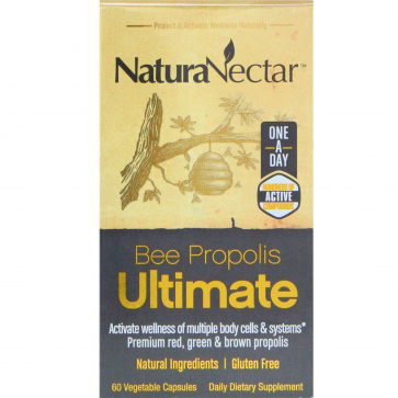 NaturaNectar Bee Propolis Ultimate 60 Veggie Capsules