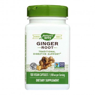 Nature's Way Ginger Root 1,100 mg 100 Capsules