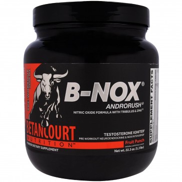 Betancourt Nutrition B-Nox Androrush Pre Workout Fruit Punch 35 Servings