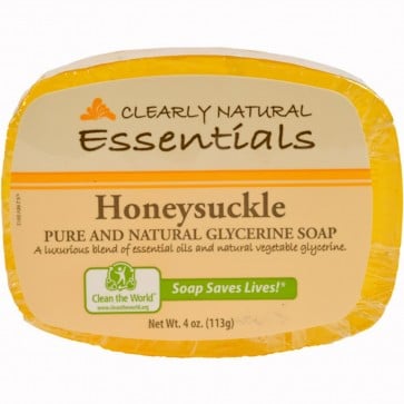 Clearly Natural Essentials Glycerin Bar Soap Honeysuckle 4 oz
