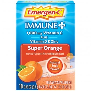 Emergen-C Immune Plus Packets, Super Orange - 10 count