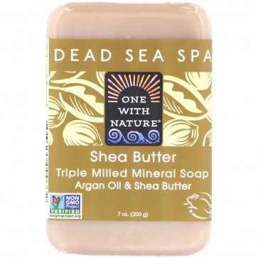 One With Nature Dead Sea Mineral Shea Butter Soap - 7 oz