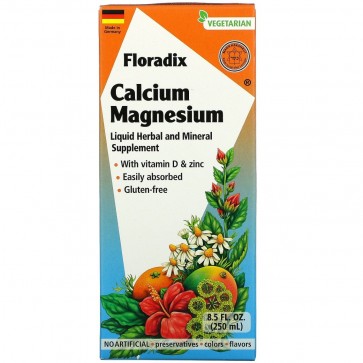 Gaia Herbs Floradix Calcium and Magnesium 8.5 fl oz