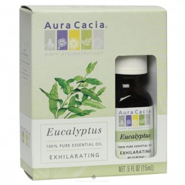 Aura Cacia Essential Oil Exhilarating Eucalyptus 0.5 oz.