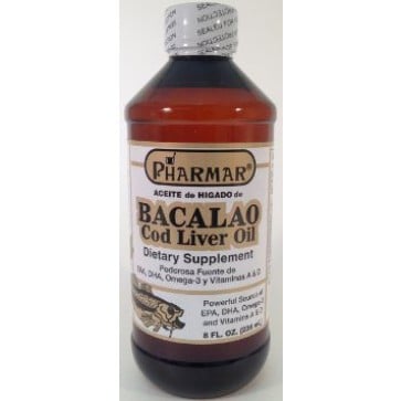 PHARMAR Aceite de Higado de Bacalao Cod Liver Oil 4 fl oz