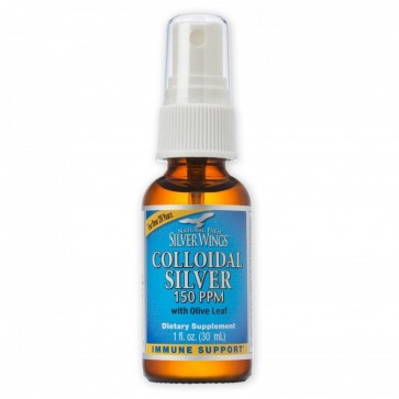 Colloidal Silver With Olive Leaf Spray 150 PPM 