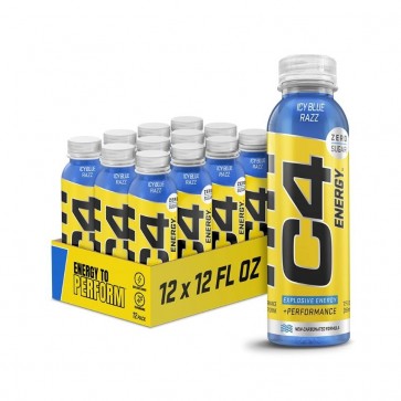 Cellucor C4 On The Go Icy Blue Razz Case 12 oz (12 Bottles)