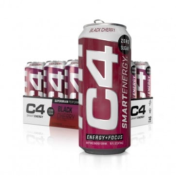 Cellucor C4 Smart Energy Carbonated Black Cherry 16 oz (12 Cans)