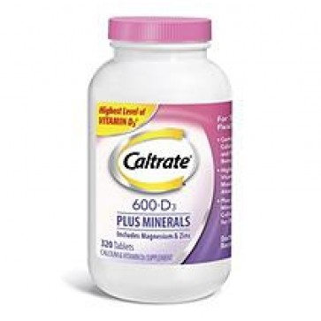 Caltrate 600mg+ D with Minerals 320 Count