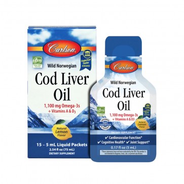 Carlson Cod Liver Oil Liquid Packets