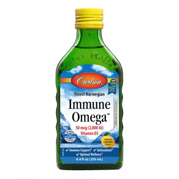 Carlson Immune Omega 50 mcg 2,000 IU Vitamin D3 8.4 fl oz