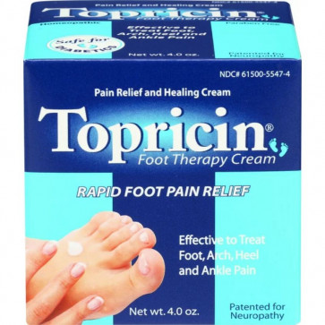 Topricin Foot Pain Relief Cream 4 oz