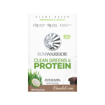Clean Greens & Protein Chocolate Box of 12 by SunWarrior 