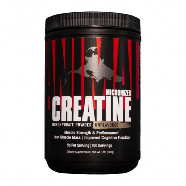 Universal Animal Micronized Creatine Unflavored 100 Servings