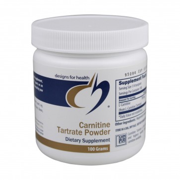 Designs for Health- Carnitine Tartrate Fat Burner Supplement Powder Lemon Flavor 240 Grams