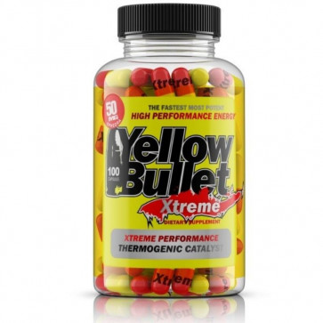 Yellow Bullet Extreme with Ephedra 50 mg 100 Capsules