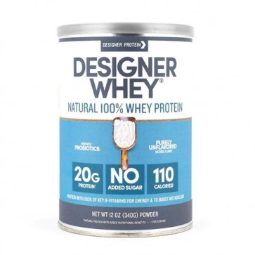 Designer Whey Natural 100% Whey Protein 12 oz