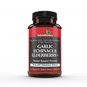 Futurebiotics Garlic, Echinacea Elderberry 60 Tablets 