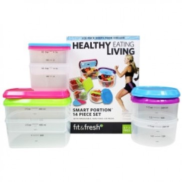 Fit & Fresh Containers Smart Portion 14 Piece Set