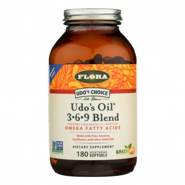 Flora Udos Oil 3,6,9 Blend 180 Vegetarian Softgels