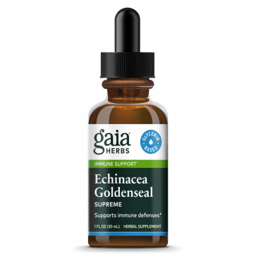 Gaia Herbs Echinacea Goldenseal Supreme Glycerin Based 1 oz