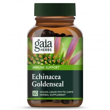 Gaia Herbs Echinacea Goldenseal 60 Capsules
