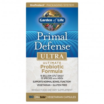 Garden of Life Primal Defense Ultra Probiotic Formula 180 Vegetarian Capsules