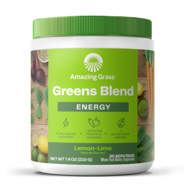 Amazing Grass Green Superfood Energy Lemon Lime Drink 7.4 oz 