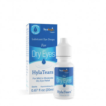 Hyalogic Lubricant Eye Drops for Dry Eyes HylaTears .67 fl oz