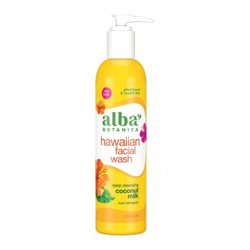 Alba Botanica Hawaiian Facial Wash Coconut Milk 8 oz