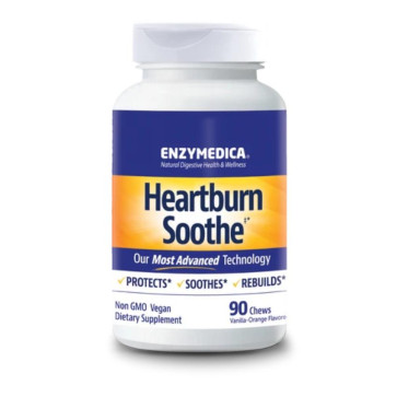 Enzymedica Heartburn Soothe 90 Vanilla Orange Flavor Chews