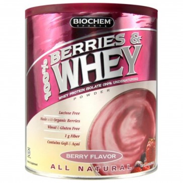 Biochem by Country Life 100% Berries And Whey Berry Flavor 1.39 lbs