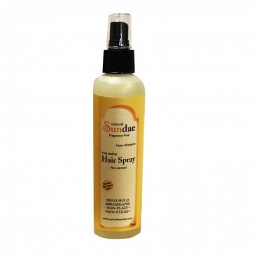 Tate's Natural Sundae Fragrance Free Hypo-Allergenic Long Lasting Hair Spray 8 fl oz