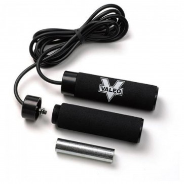 Weighted Jump Rope 2 lbs Black by Valeo 