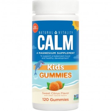 Natural Vitality CALM Kids Sweet Citrus Flavor 120 Gummies
