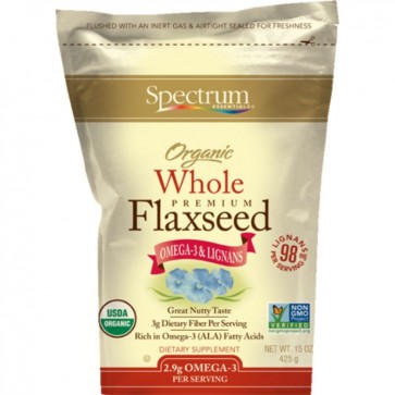 Spectrum Essentials Organic Whole Premium Flaxseed 15 oz