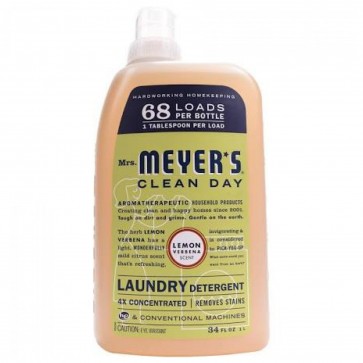 Mrs. Meyer's - Clean Day Laundry Detergent Lemon Verbena - 34 oz