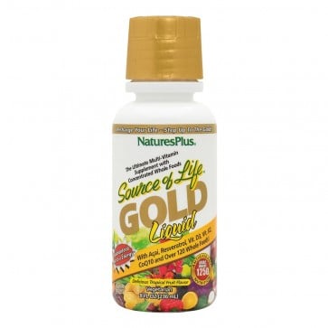 Nature's Plus Source Of Life Gold Liquid Multivitamin Tropical Fruit Flavor 8 fl oz