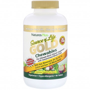 Nature's Plus Source Of Life Gold 90 Chewables