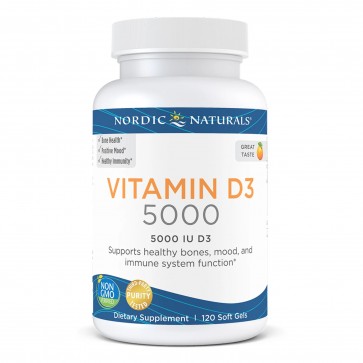 Nordic Naturals Vitamin D3 5000 IU 120 Softgels